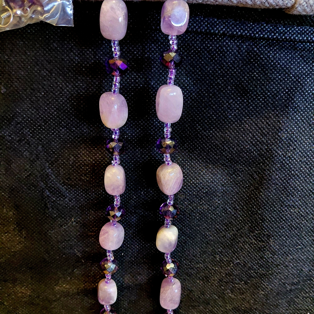 Chic Amethyst Beaded Necklace